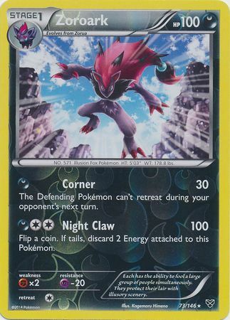 Zoroark - 73/146 - Holo Rare - Reverse Holofoil