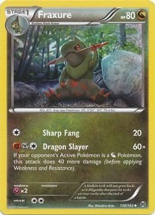 Fraxure 110  - Reverse Holofoil XY  BREAKthrough - Uncommon