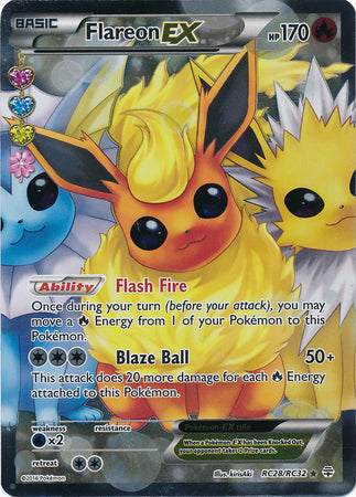 Flareon EX (Full Art) - RC28/RC32 - Radiant Collection