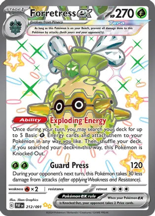 Forretress ex - 212/091 - Shiny Ultra Rare