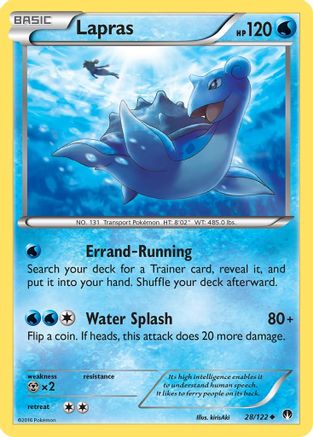 Lapras 028/122  XY  BREAKpoint - Uncommon