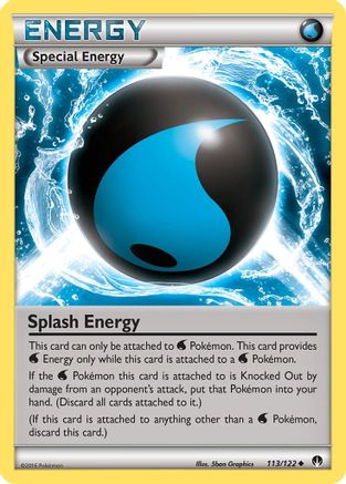Splash Energy 113/122  XY  BREAKpoint - Uncommon