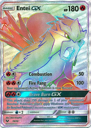 Entei GX (Secret) - 74/73 - Secret Rare
