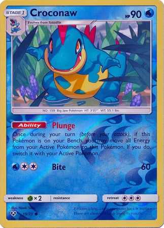Croconaw - 19/73 - Common - Reverse Holofoil