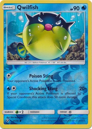 Qwilfish - 21/73 - Common - Reverse Holofoil