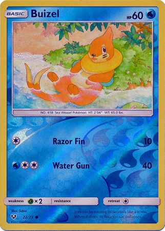 Buizel - 22/73 - Common - Reverse Holofoil