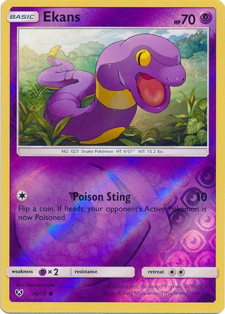 Ekans - 36/73 - Common - Reverse Holofoil