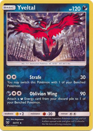 Yveltal - 54/73 - Holo Rare - Reverse Holofoil
