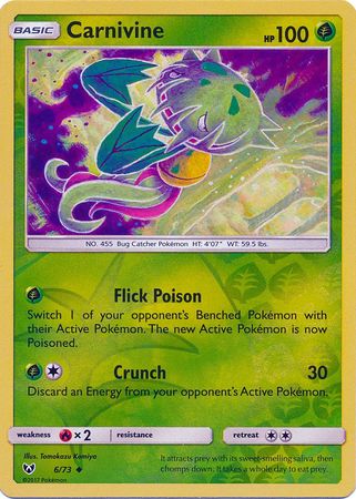 Carnivine - 6/73 - Uncommon - Reverse Holofoil
