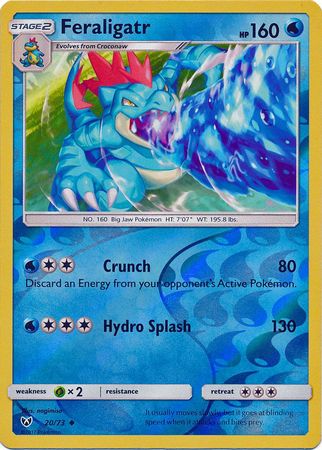 Feraligatr - 20/73 - Uncommon - Reverse Holofoil