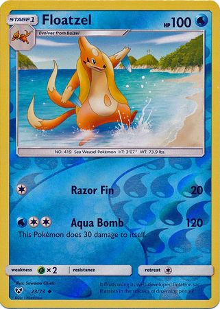 Floatzel - 23/73 - Uncommon - Reverse Holofoil