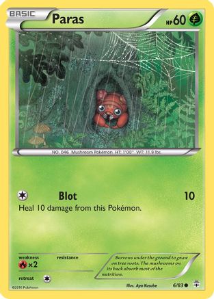 Paras 006/83  - Reverse Holofoil Generations - Common