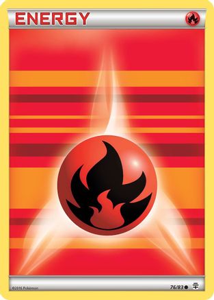 Fire Energy 076/83  - Reverse Holofoil Generations - Common