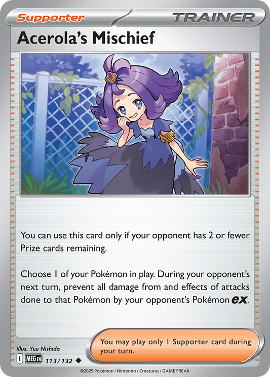 Acerola's Mischief - 113/132 - Uncommon - Reverse Holofoil