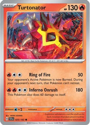Turtonator - 025/142 - Common - Reverse Holo