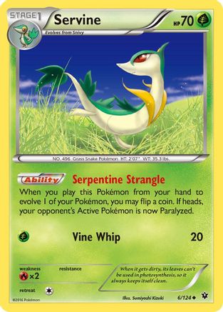 Servine 006/124  XY  Fates Collide - Uncommon
