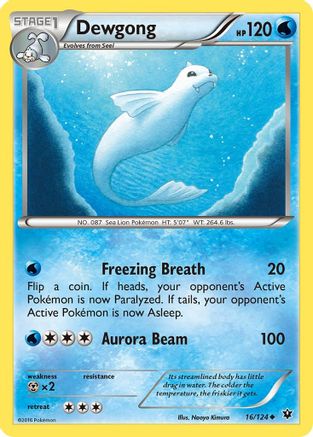 Dewgong 016/124  XY  Fates Collide - Uncommon