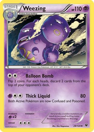 Weezing 028/124  XY  Fates Collide - Uncommon