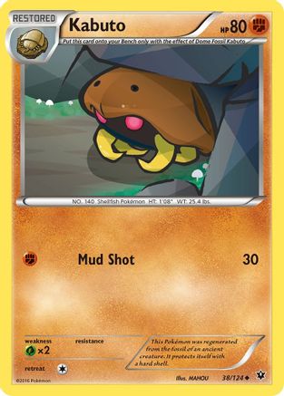 Kabuto 038/124  XY  Fates Collide - Uncommon