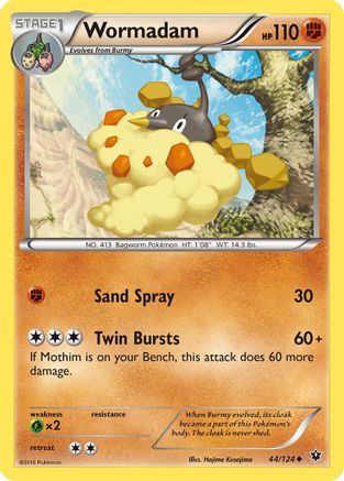 Wormadam (44) 044  - Reverse Holofoil XY  Fates Collide - Uncommon