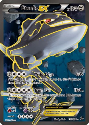 Steelix EX (Full Art) 108/114  - Holofoil XY  Steam Siege - Ultra Rare