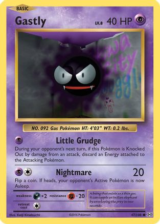Gastly 047/108  XY  Evolutions - Common