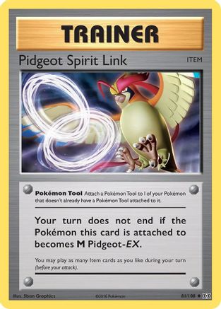 Pidgeot Spirit Link 081/108  XY  Evolutions - Uncommon