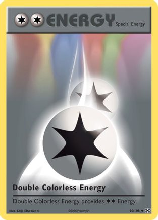 Double Colorless Energy 090/108  - Reverse Holofoil XY  Evolutions - Uncommon