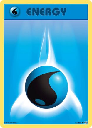Water Energy 093/108  - Reverse Holofoil XY  Evolutions - Common