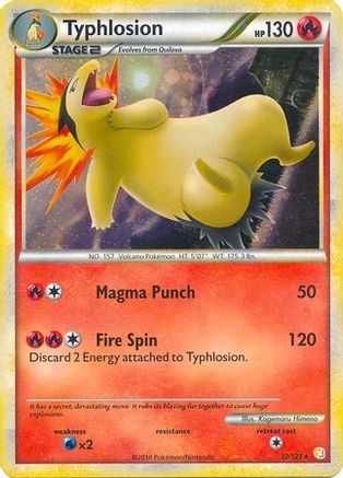 Typhlosion 032/123  - Holofoil Deck Exclusives - Holo Rare