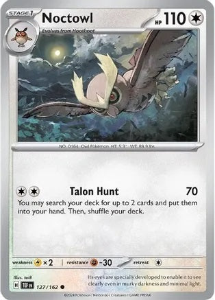 Noctowl - 127/162 - Common - Reverse Holo