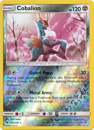 Cobalion - 129/214 - Reverse Holofoil
