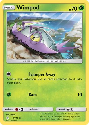 Wimpod 008/145  SM  Guardians Rising - Common