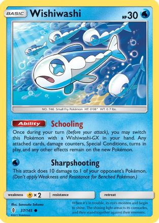 Wishiwashi 037/145  SM  Guardians Rising - Common