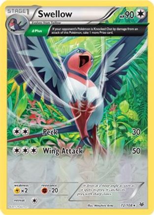 Swellow 072/108  Deck Exclusives - Rare