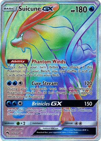 Suicune GX (Secret) - 220/214 - Secret Rare