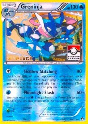 Greninja 040/122  - Reverse Holofoil League & Championship Cards - Promo