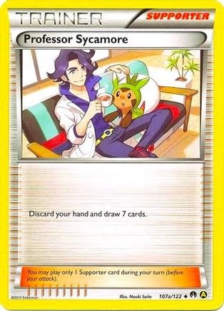 Professor Sycamore (Non-Holo) - 107a/122 - Alternate Art Promos