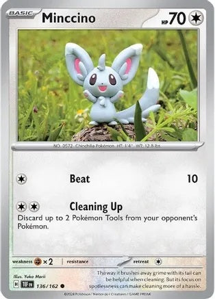 Minccino - 136/162 - Common - Reverse Holo