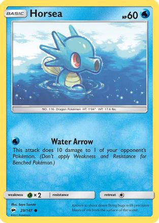 Horsea 029/147  SM  Burning Shadows - Common