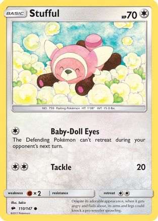 Stufful 110/147  SM  Burning Shadows - Common