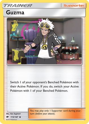 Guzma 115/147  SM  Burning Shadows - Uncommon