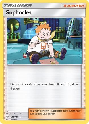 Sophocles 123/147  - Reverse Holofoil SM  Burning Shadows - Uncommon