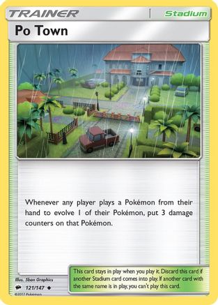 Po Town 121/147  SM  Burning Shadows - Uncommon