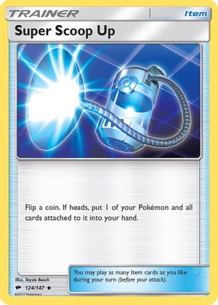 Super Scoop Up 124/147  SM  Burning Shadows - Uncommon