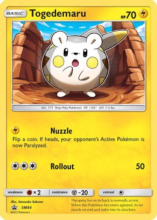 Togedemaru SM44  - Holofoil SM Promos - Promo