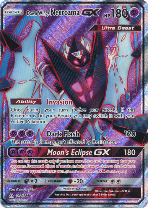 Dawn Wings Necrozma GX (Full Art) - 143/156 - Ultra Rare
