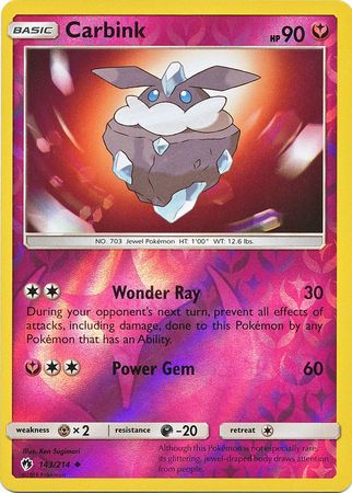 Carbink - 143/214 - Uncommon - Reverse Holofoil