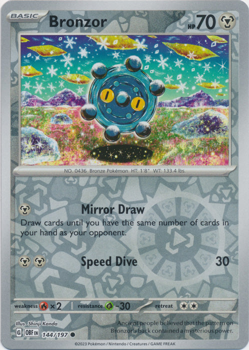 Bronzor - 144/197 - Common - Reverse Holo