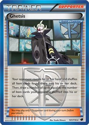 Ghetsis 101/116  Deck Exclusives - Rare